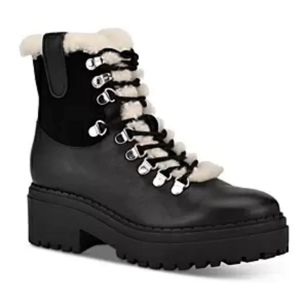 Marc Fisher Ltd. Women's Nalina Shearling Trim Cold Weather Booties - 100% Exclu